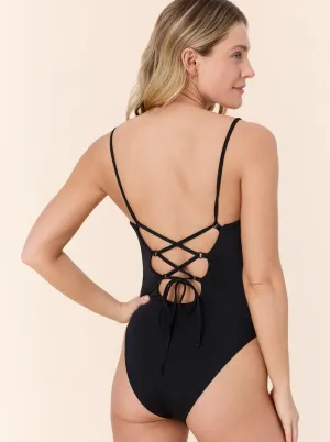 The Cabarete One Piece - Eco Nylon - Black - Classic