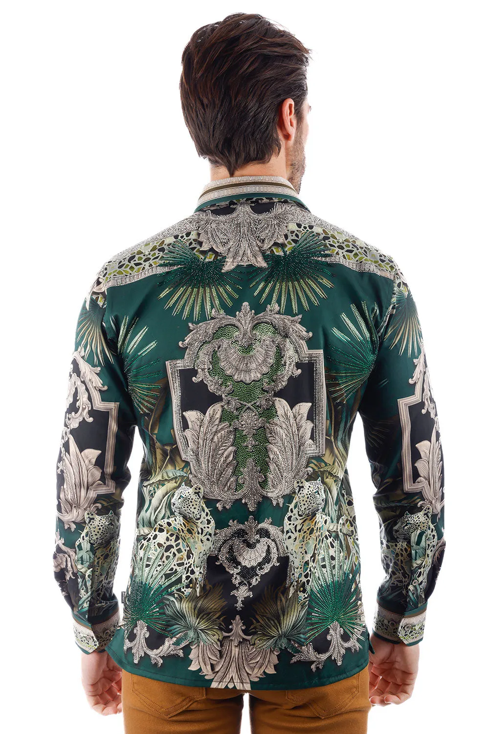 The Rage Look Rhinestone Long Sleeve Shirt