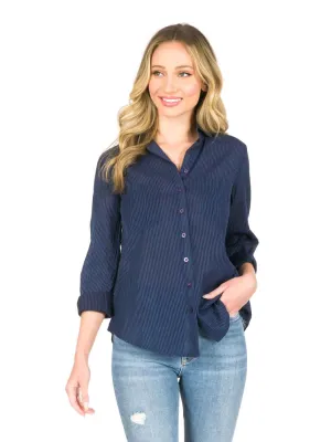 TianelloRaya Washable Silk-Cotton Savoir Blouse