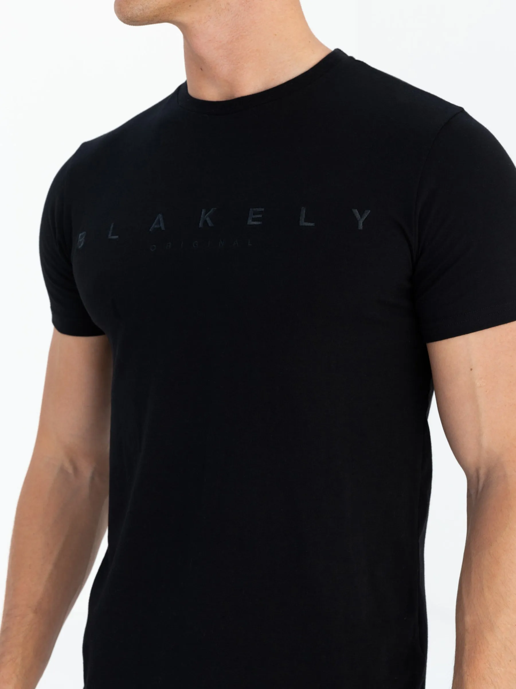 Tonal Torcross T-Shirts - Black