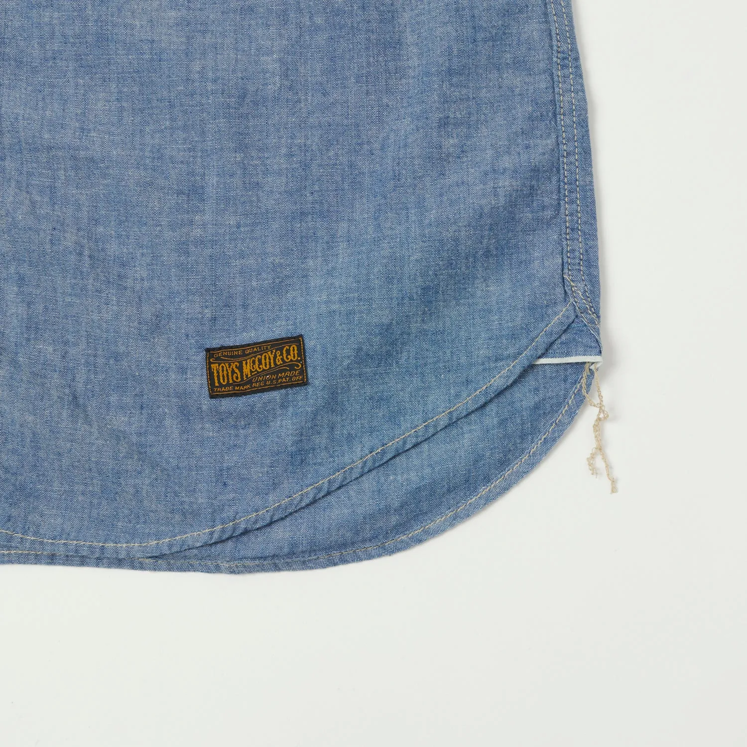 TOYS McCOY TMS2305 SS Chambray Work Shirt - Blue