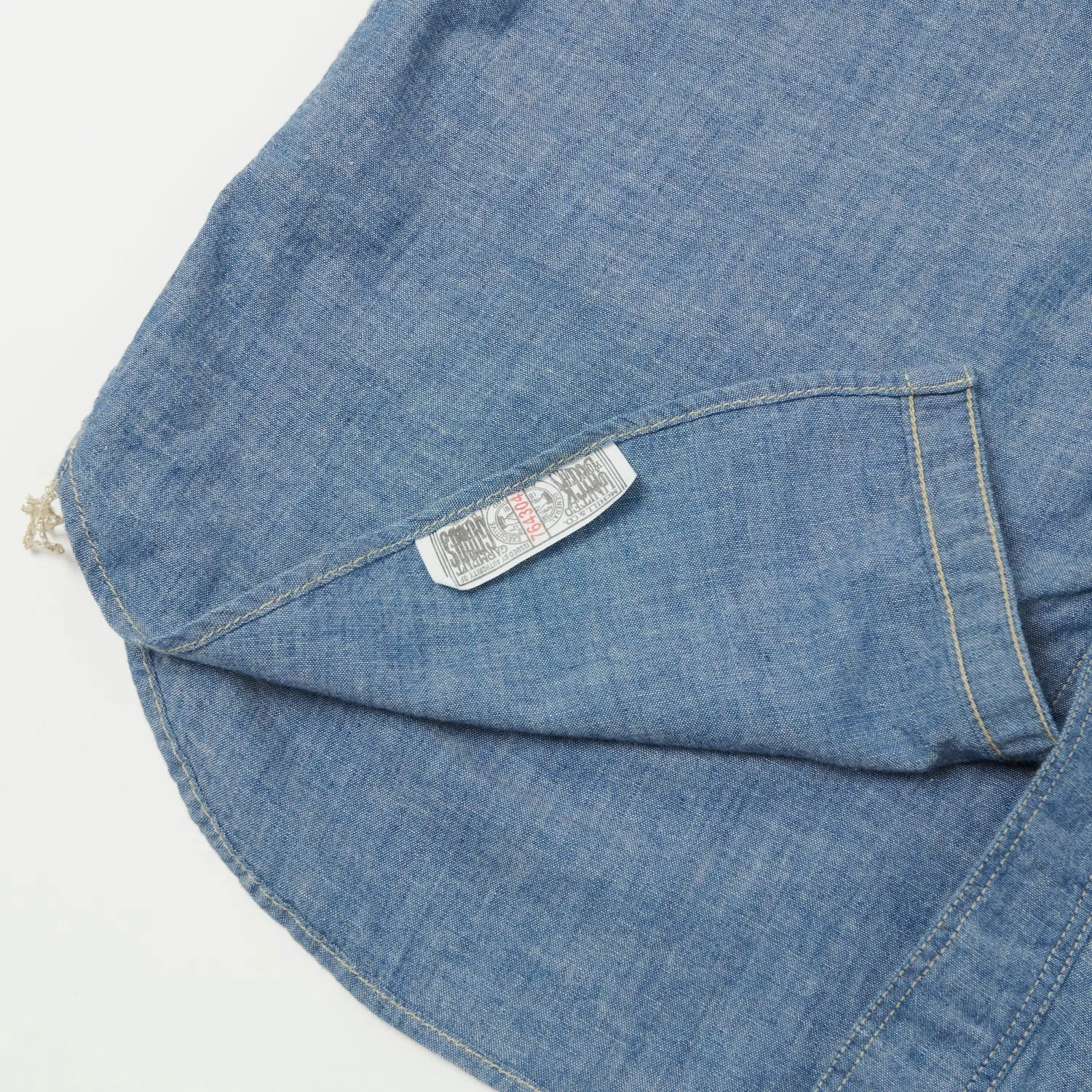 TOYS McCOY TMS2305 SS Chambray Work Shirt - Blue
