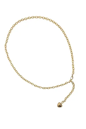 Twist Link Chain Belt - Gold