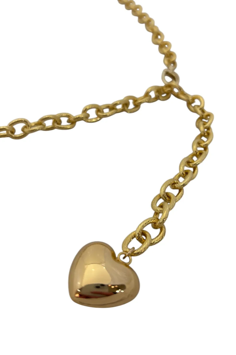 Twist Link Chain Belt - Gold