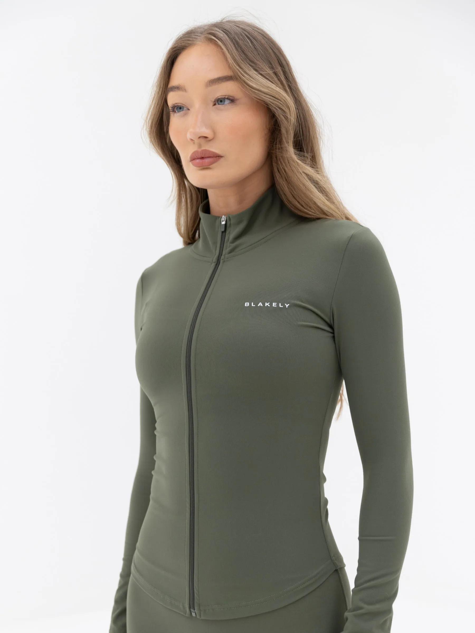 Ultimate Full Zip Jacket & Leggings Set - Khaki Green