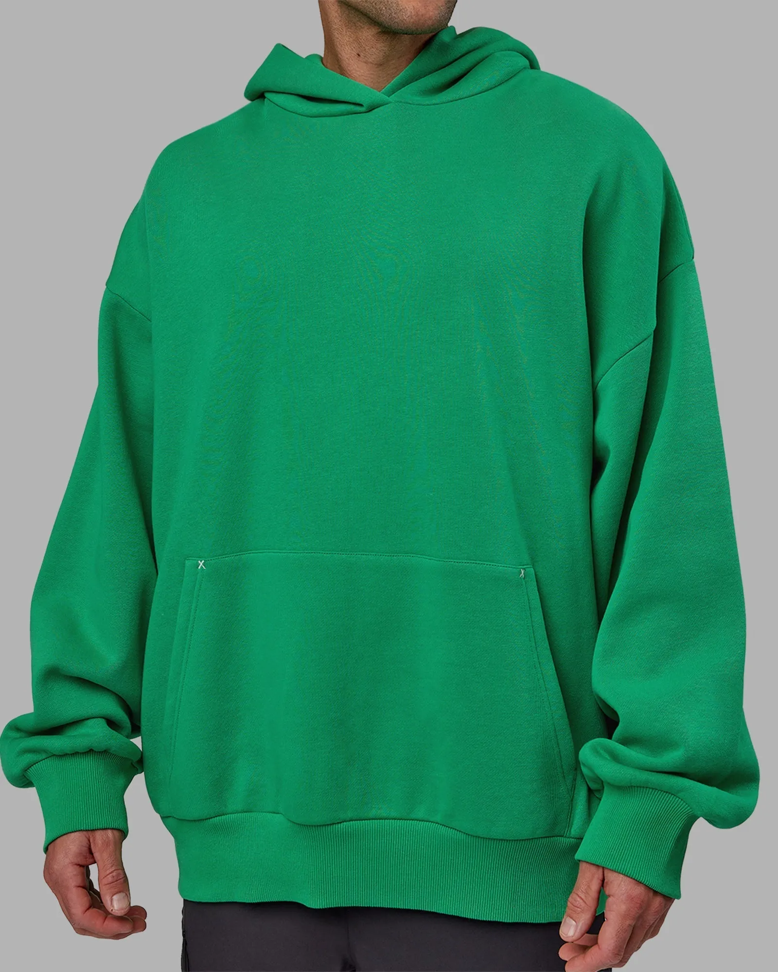 Unisex We Rise Hoodie Oversize - Impact Green-White
