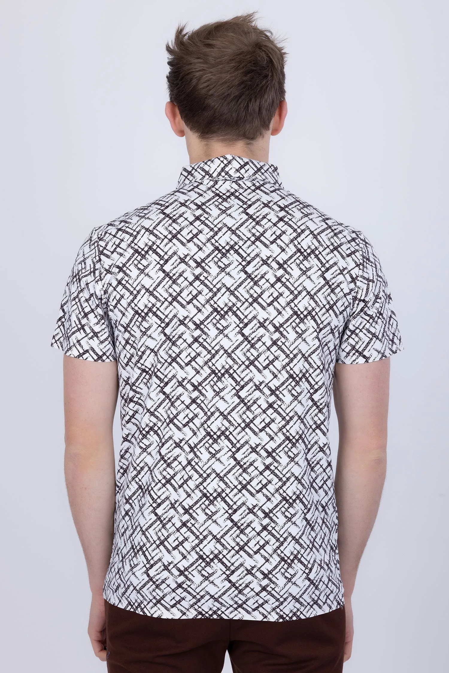 Unter Geometric Polo Shirt