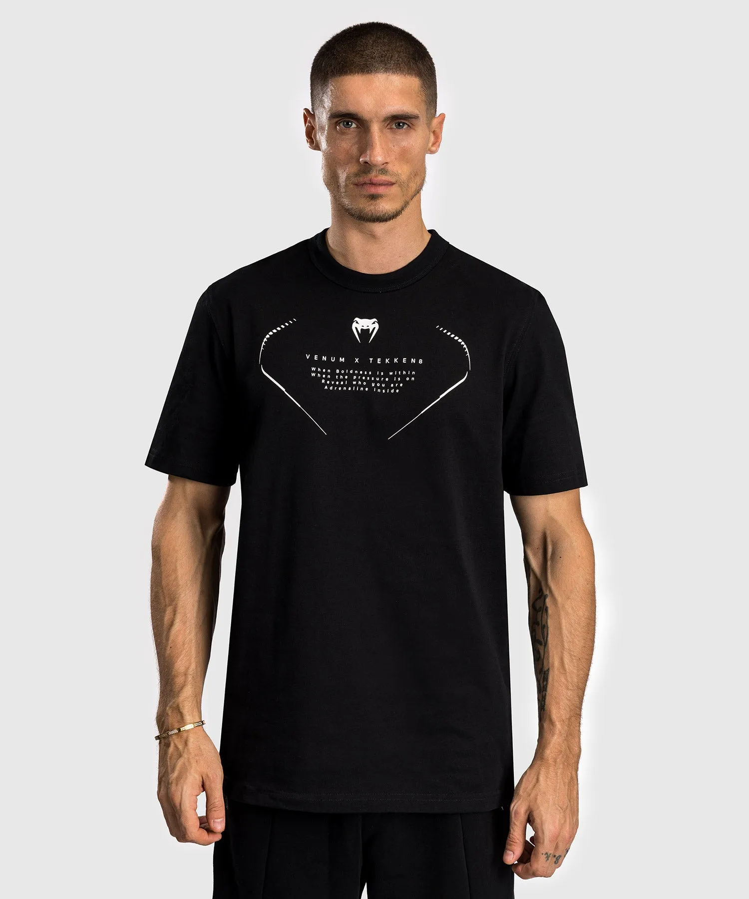 Venum x TEKKEN 8 - Jin Kazama T-Shirt - Black/Black/White