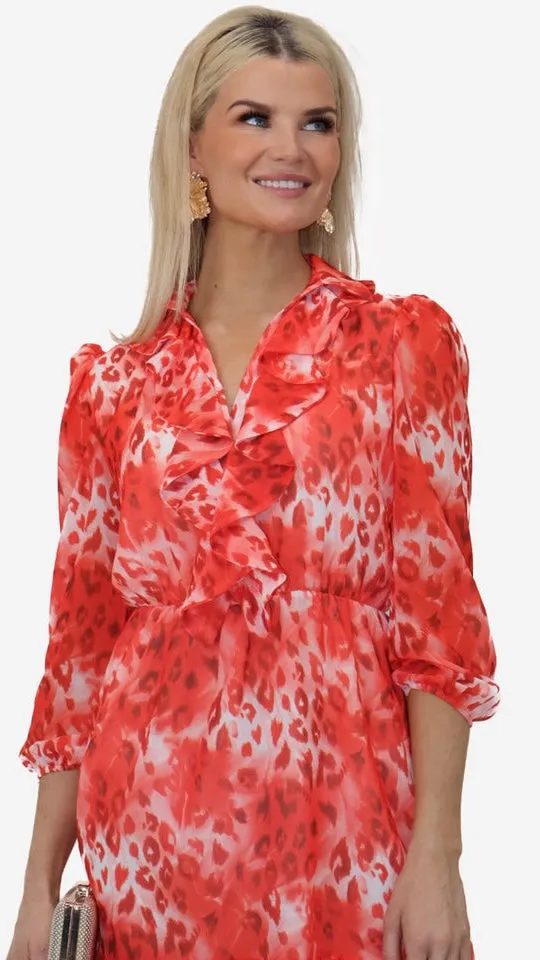 Vicky Orange Dress