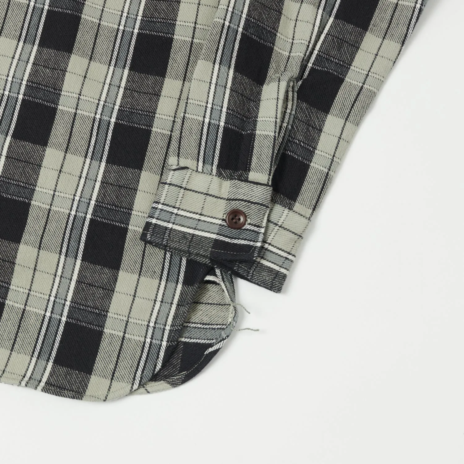 Warehouse & Co 3022 'G Pattern' Check Flannel Shirt - Grey