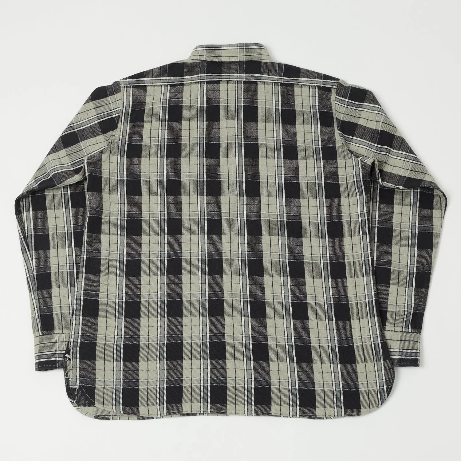 Warehouse & Co 3022 'G Pattern' Check Flannel Shirt - Grey