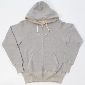 Warehouse & Co 451 Freedom Raglan Full Zip Hoodie - Heather Grey