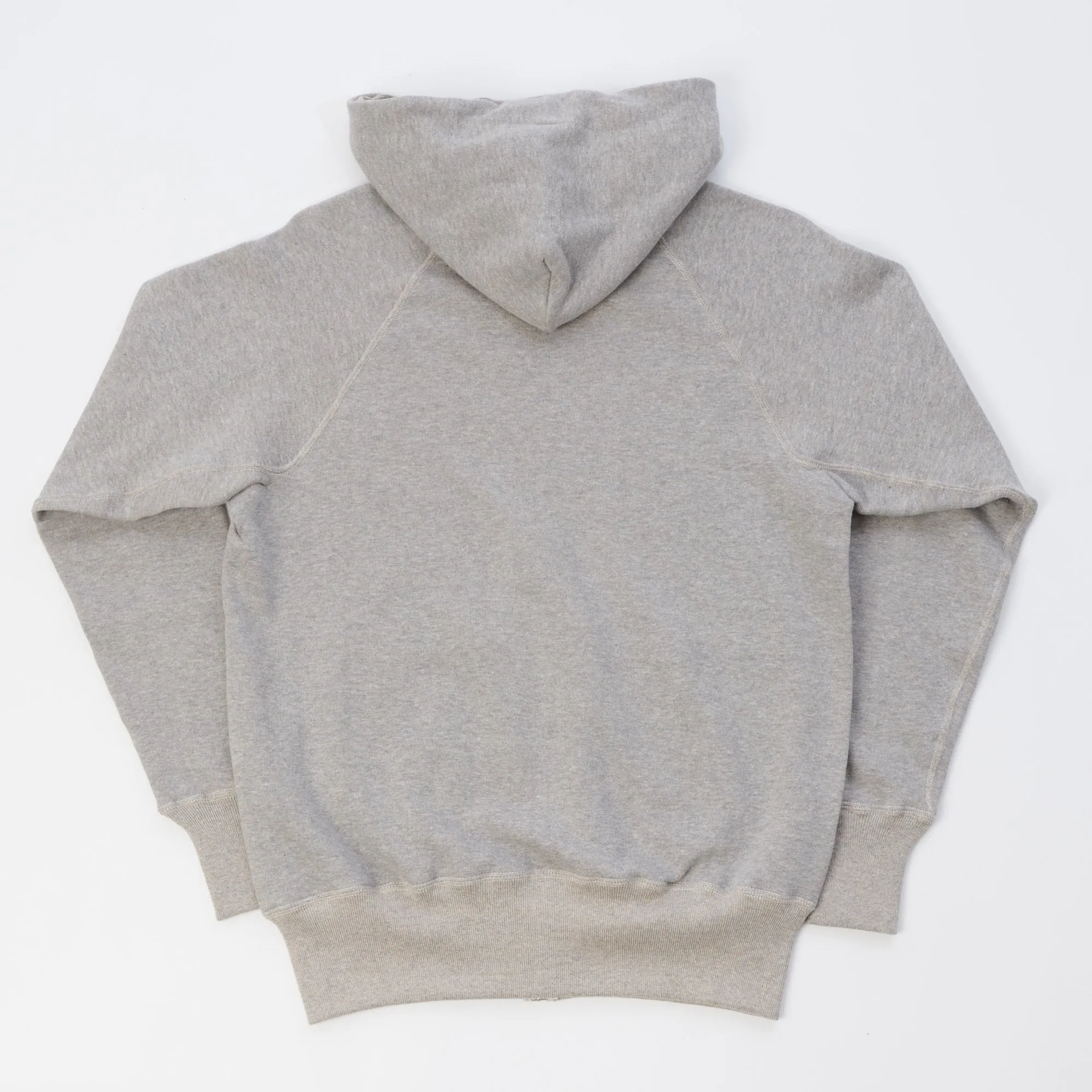 Warehouse & Co 451 Freedom Raglan Full Zip Hoodie - Heather Grey