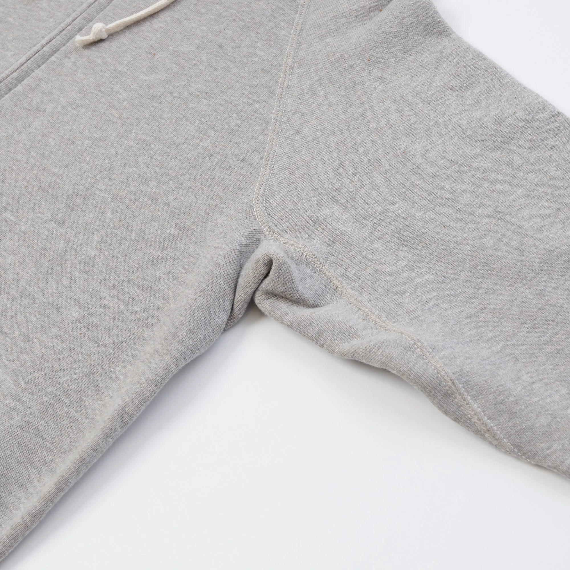 Warehouse & Co 451 Freedom Raglan Full Zip Hoodie - Heather Grey