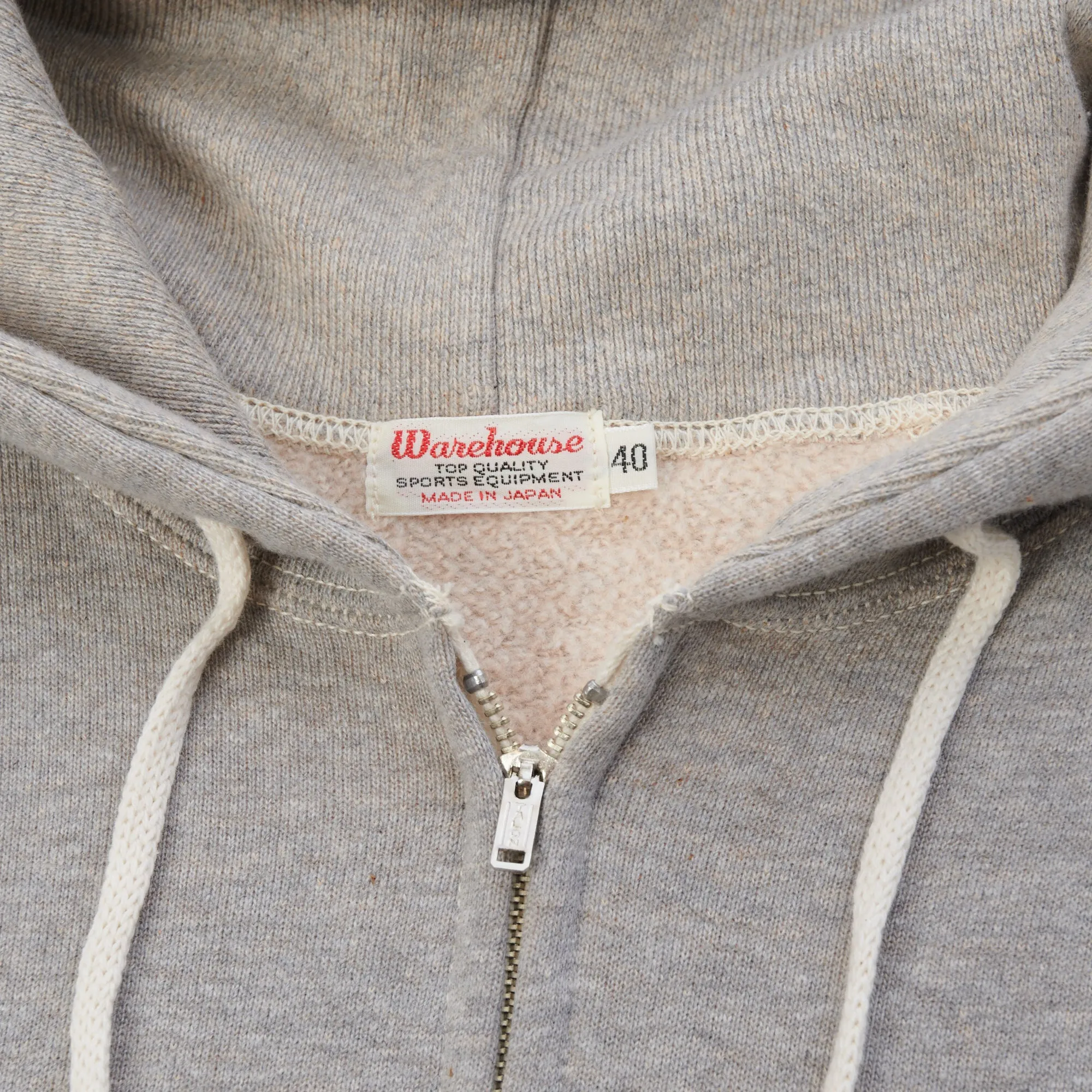 Warehouse & Co 451 Freedom Raglan Full Zip Hoodie - Heather Grey