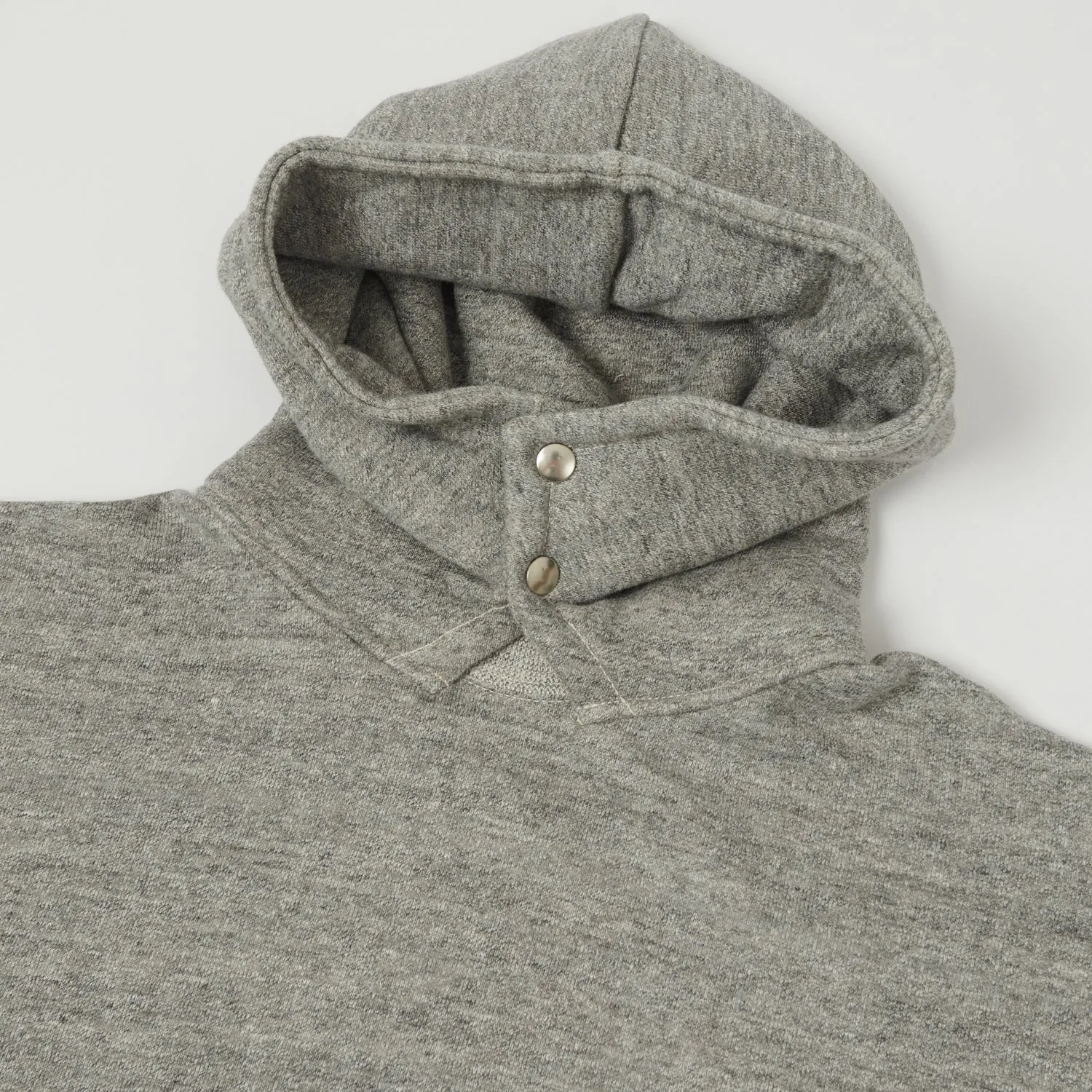 Warehouse & Co 469 The Set-In Hooded Sweatshirt - Heather Grey