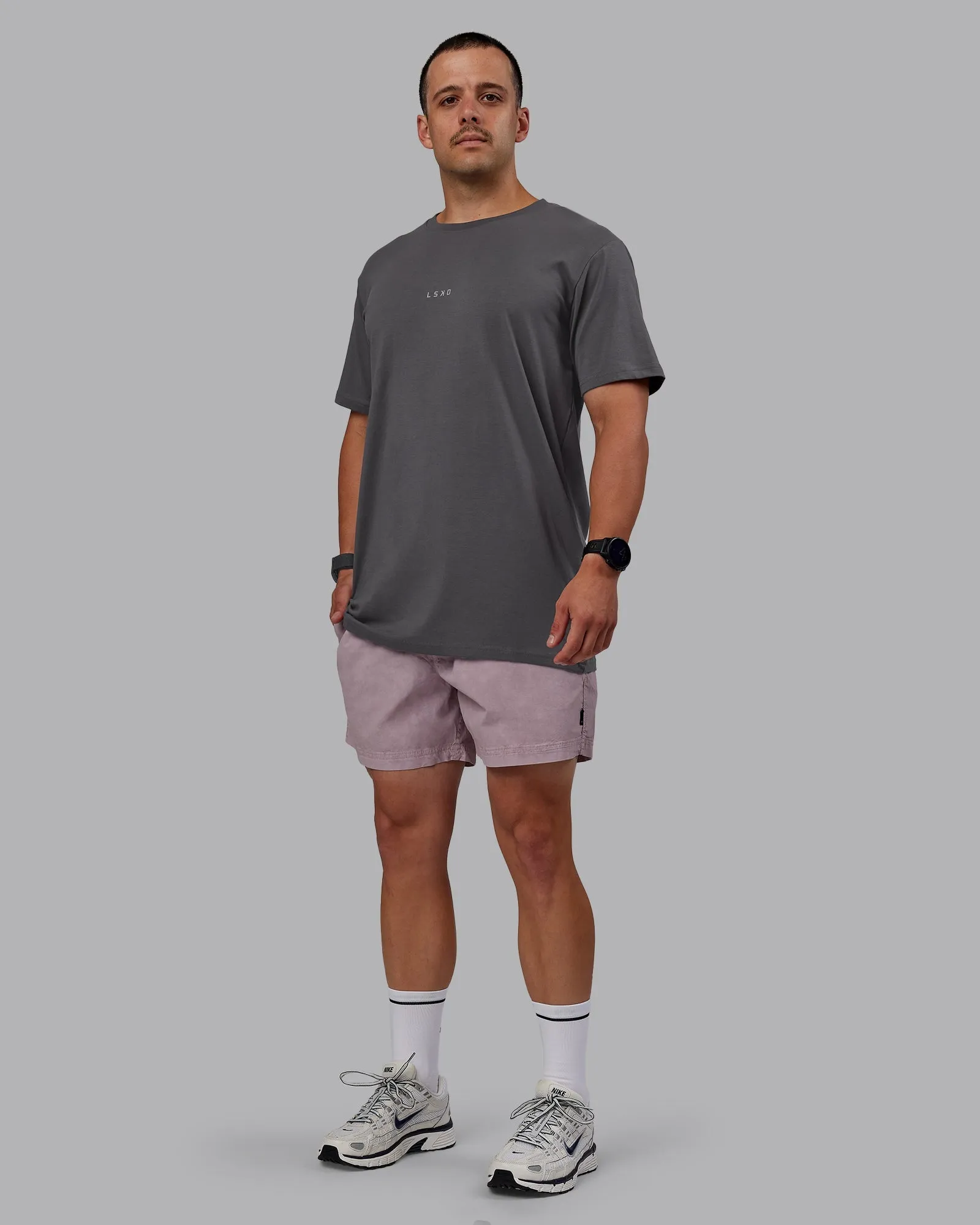 Washed Daily 5 Short - Greyish Purple