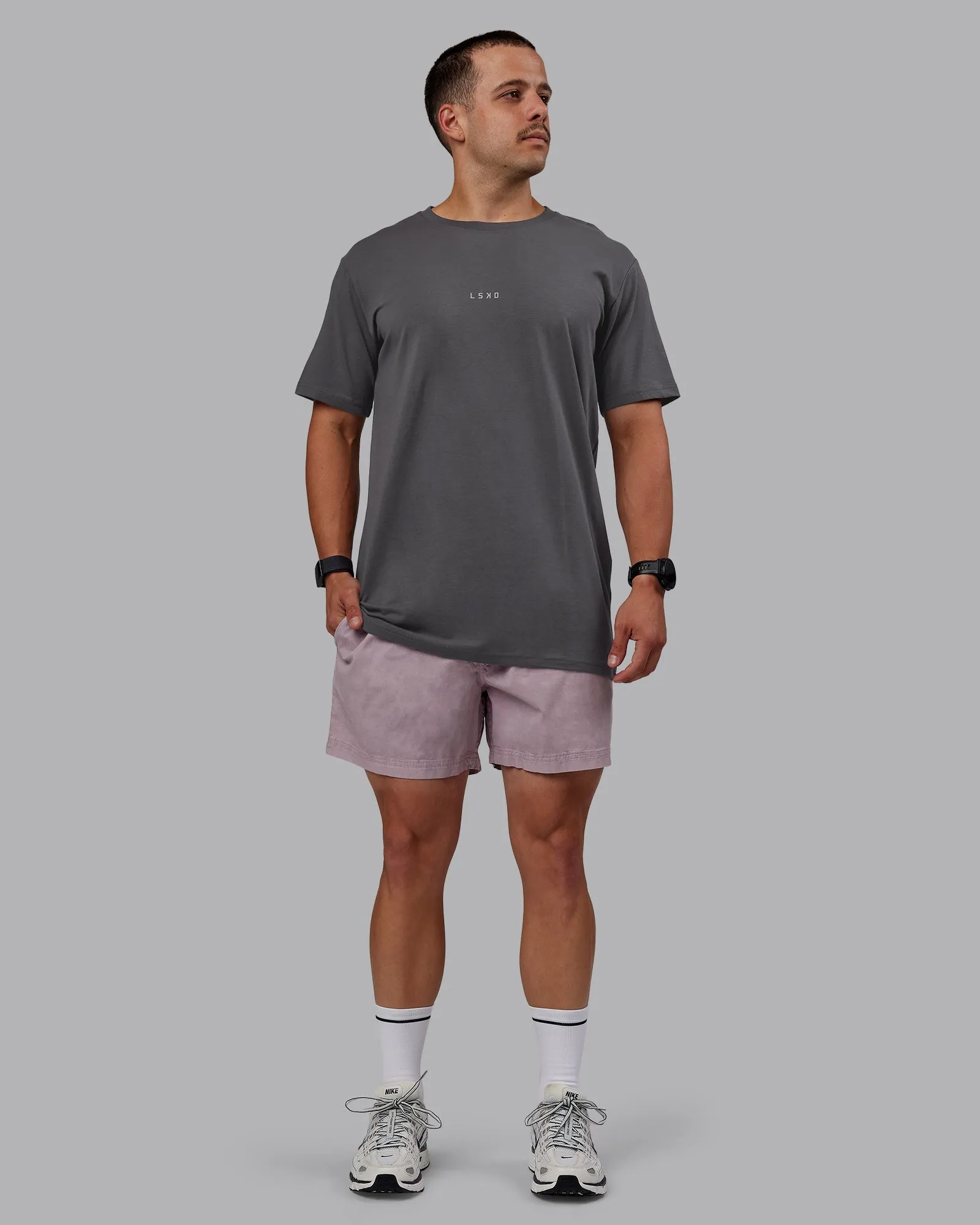 Washed Daily 5 Short - Greyish Purple