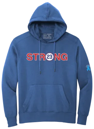 WE ARE ALL RYNO STRONG. (BLUE HOODED SWEATSHIRT)