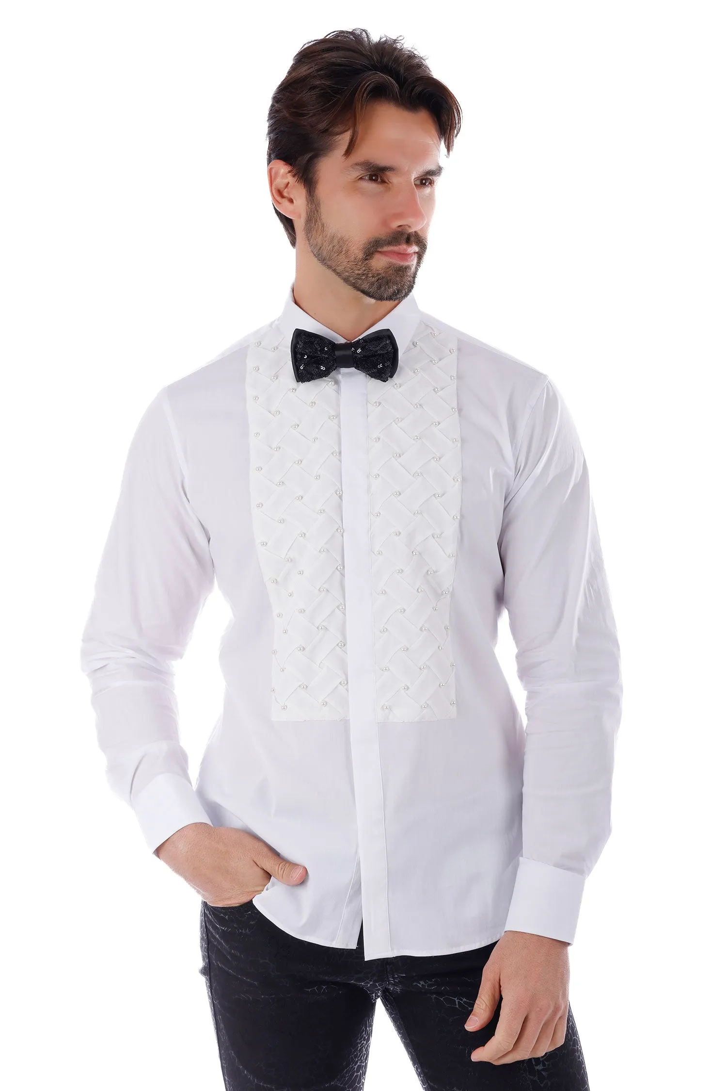 Weave Depiction Long Sleeve Shirt