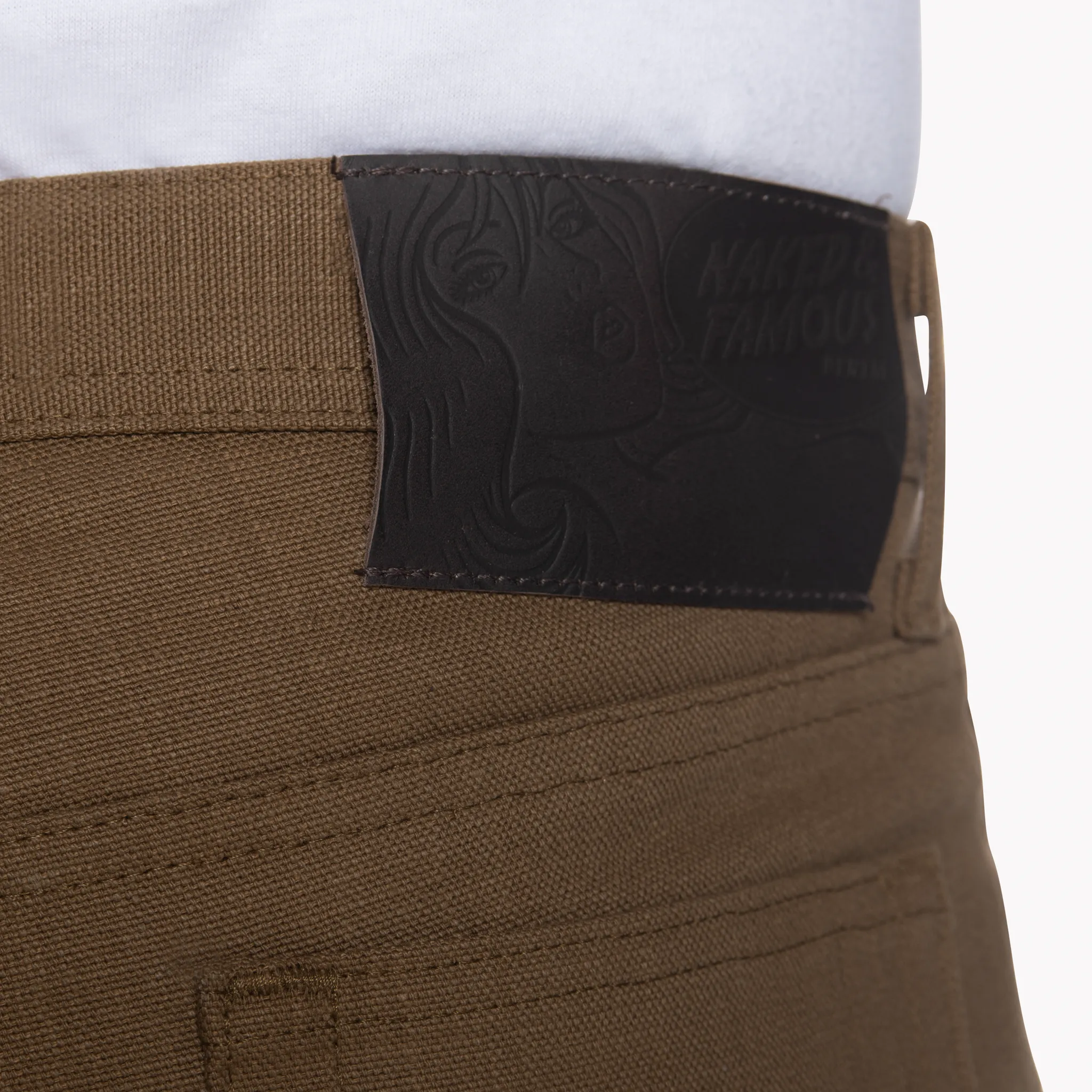 Weird Guy - Raw Cotton Canvas - Brown