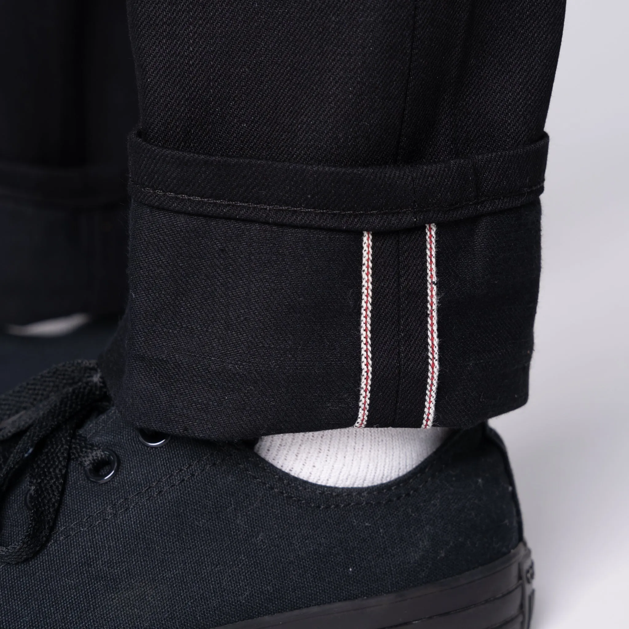 Weird Guy - Solid Black Selvedge - 36 Long Inseam