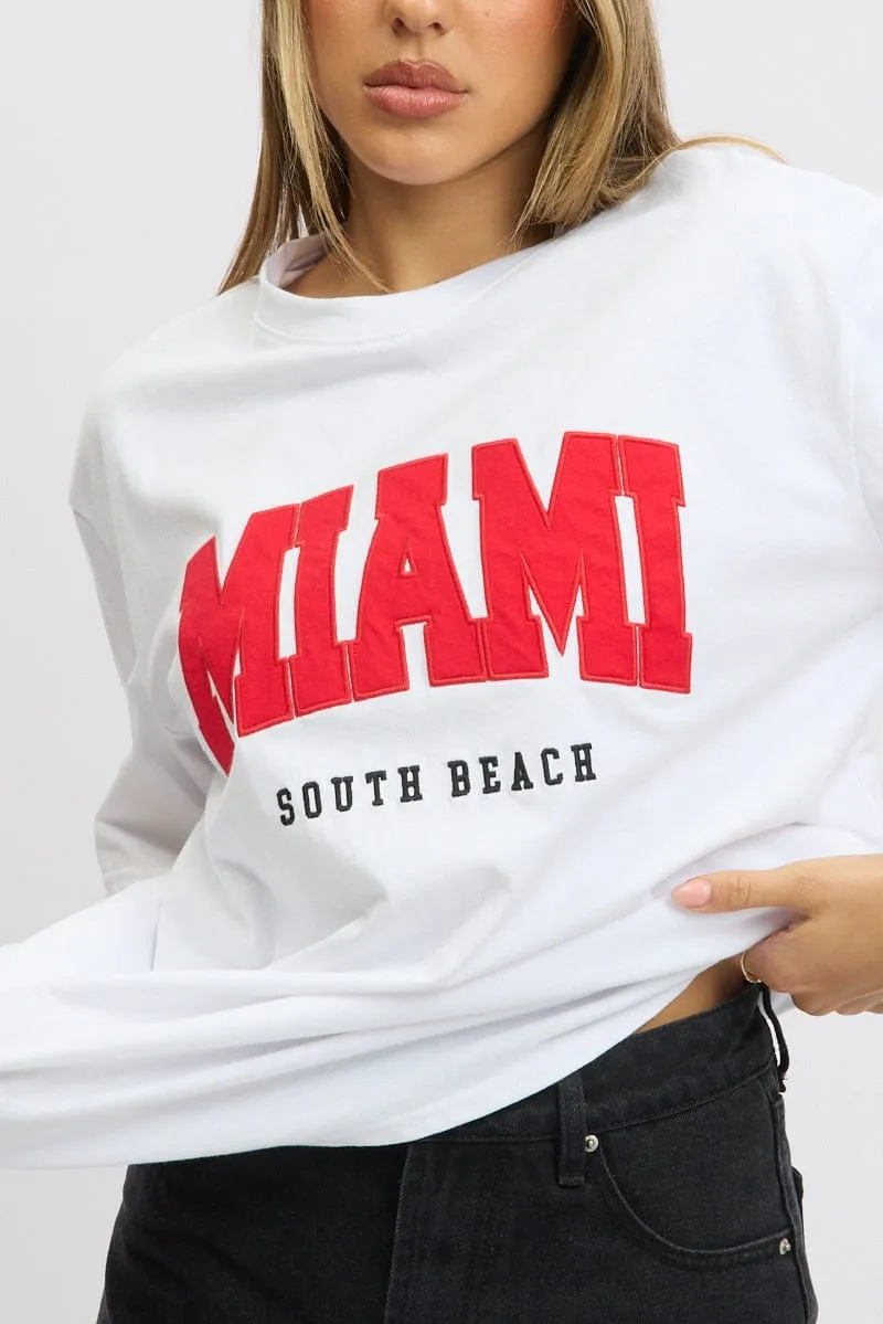 White Graphic Tee Short Sleeve