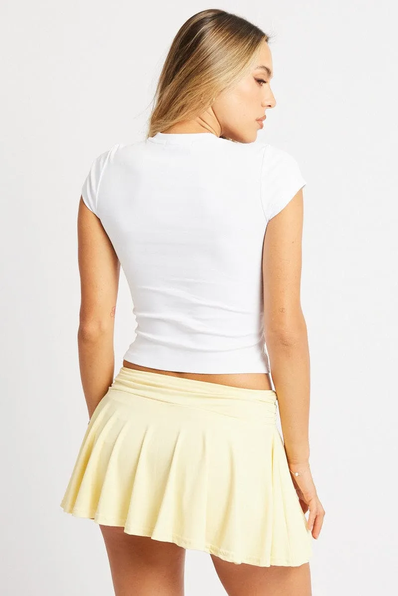 White Graphic Tee Short Sleeve