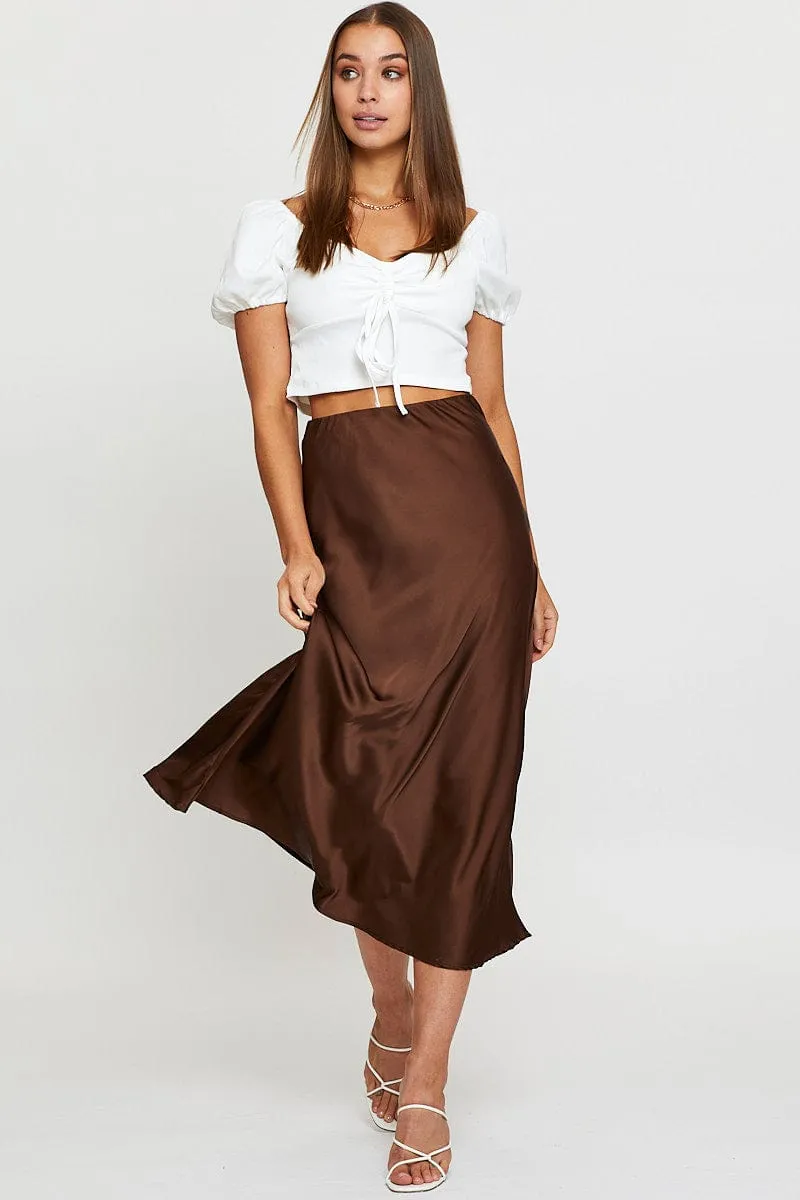 White Top Short Sleeve Cami