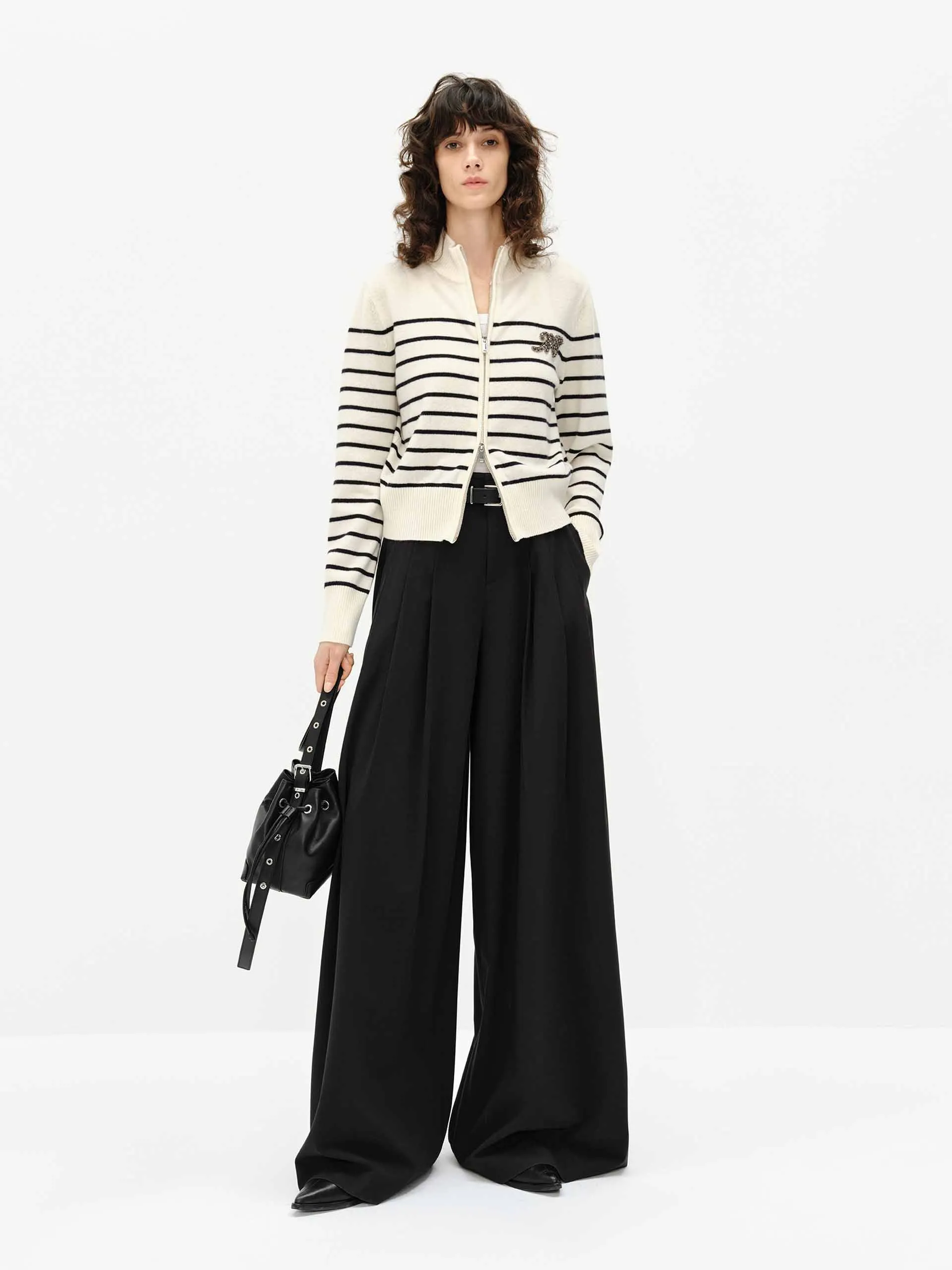 Wide Leg Belted Pants