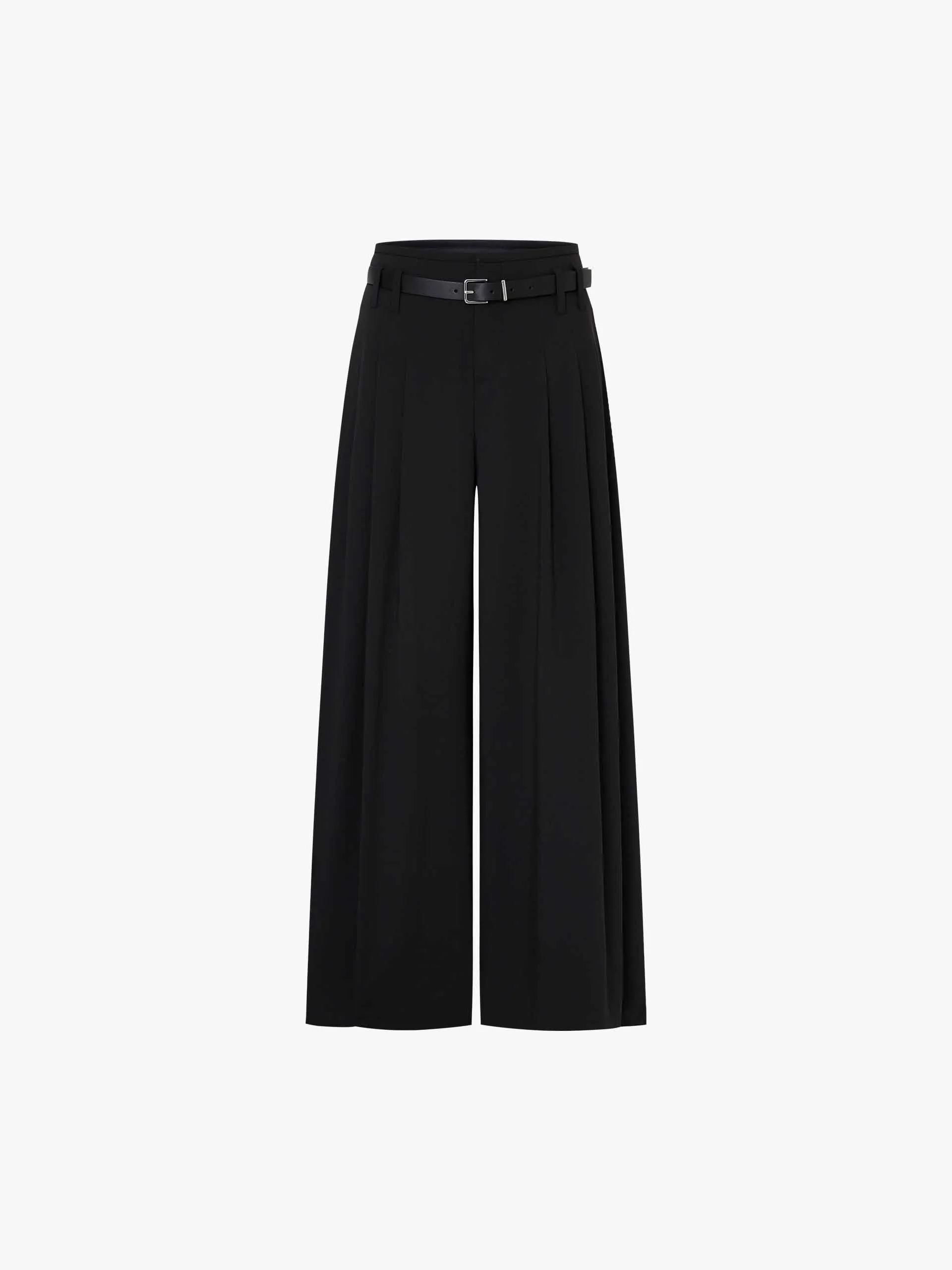 Wide Leg Belted Pants