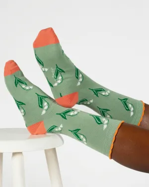 Womens Birth Flower Sock - Lily