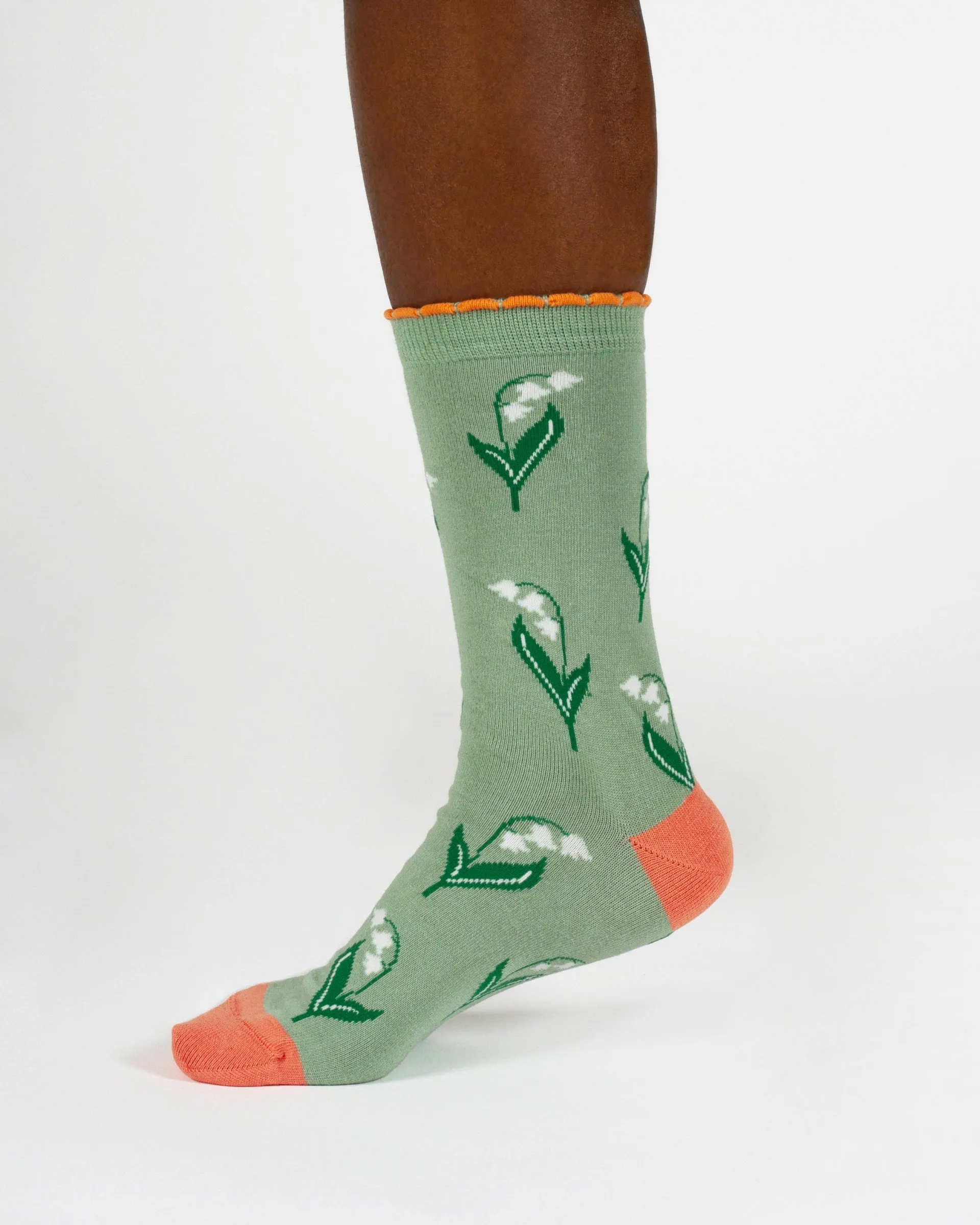 Womens Birth Flower Sock - Lily