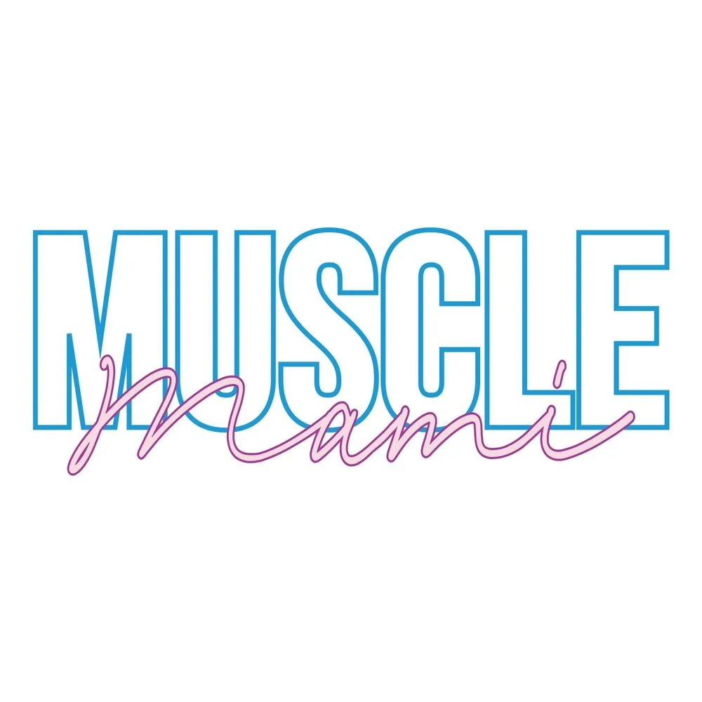 Women's Muscle Mami Racerback Cropped Tank - White