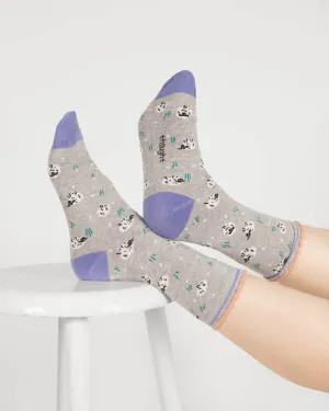 Womens Sheep Bamboo Socks - Grey Marl