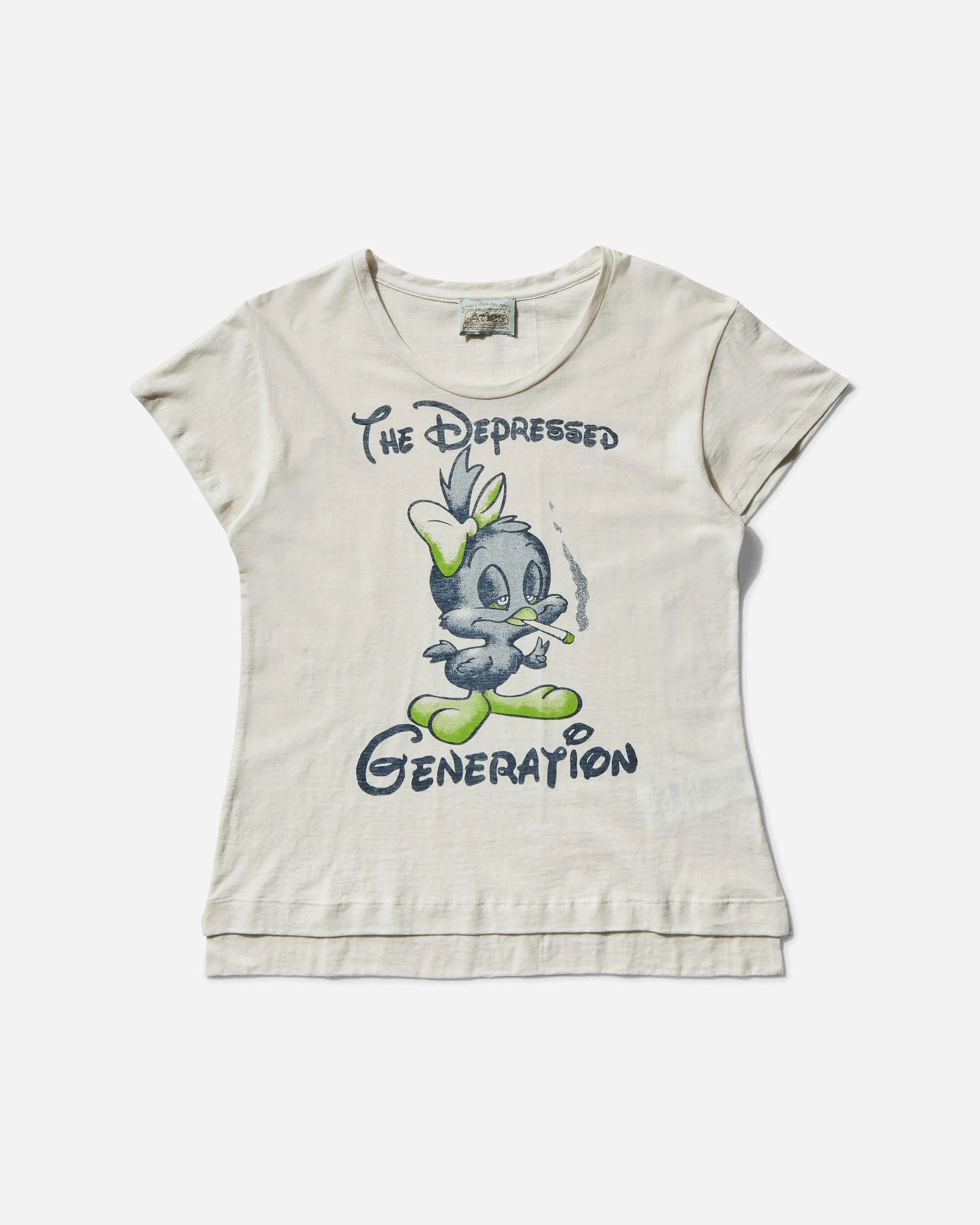 Women's Weedie Pie Cap Sleeve Tee Off White