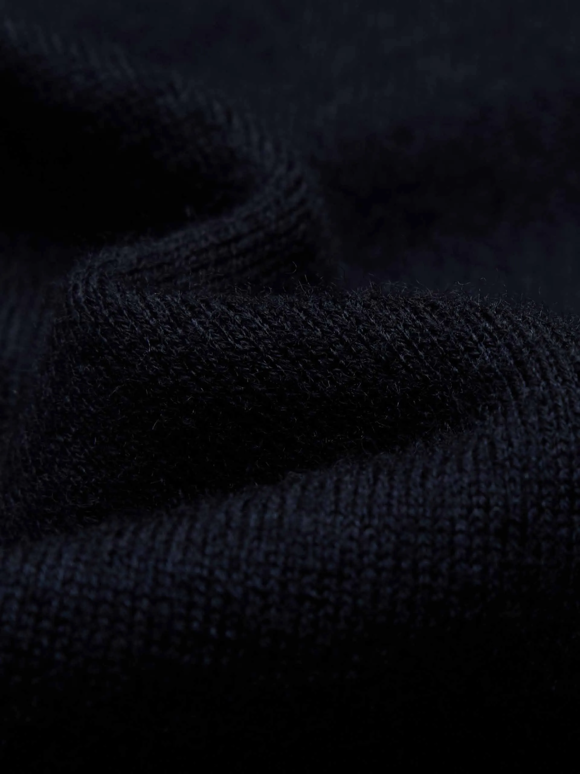 Wool Blend Contrast Knit Top