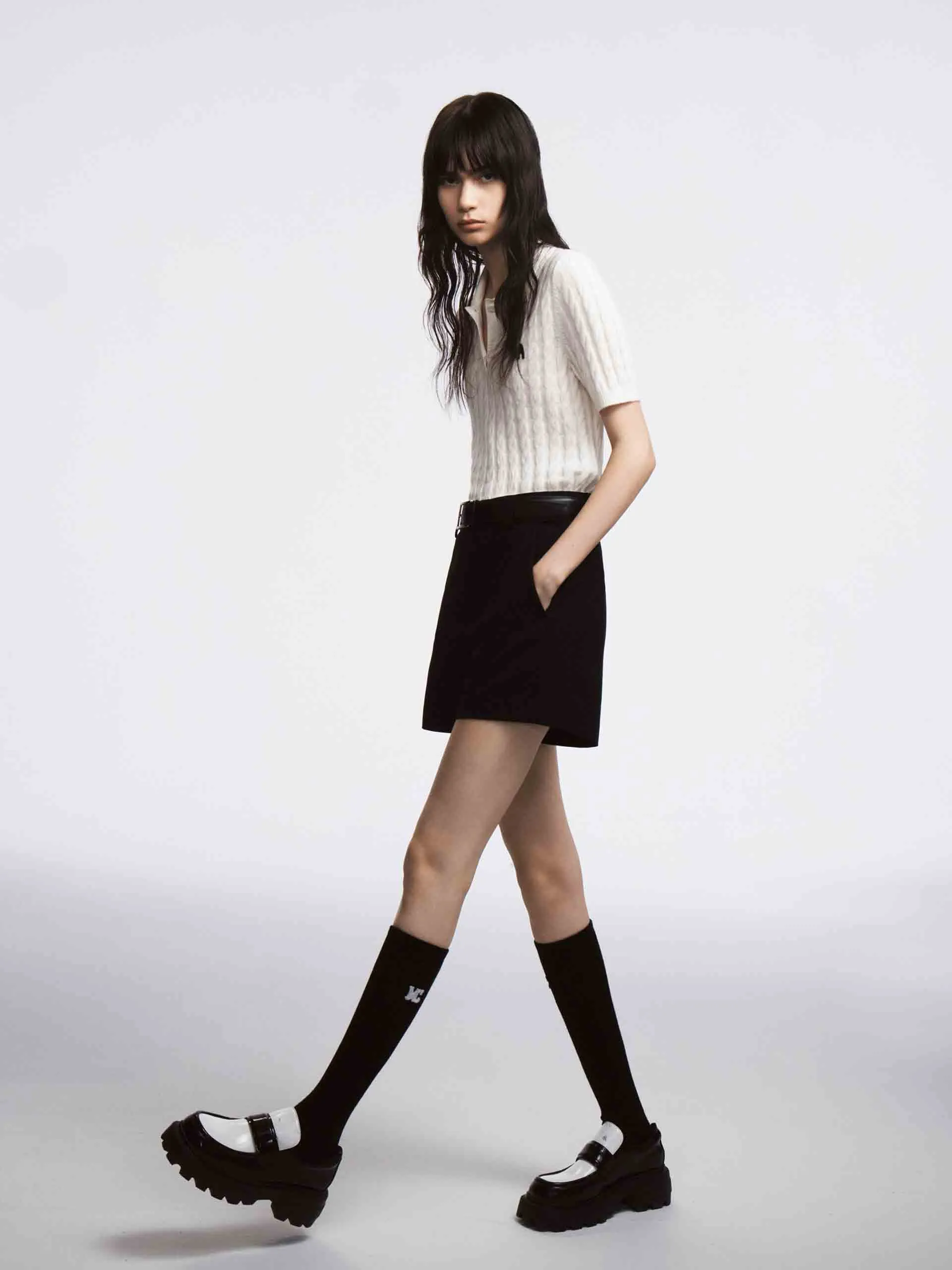 Wool Cable Knitted Top