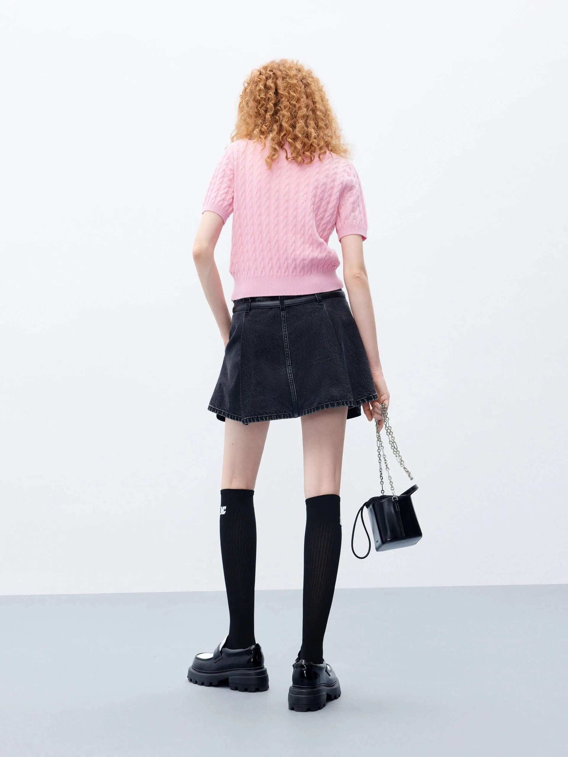 Wool Cable Knitted Top