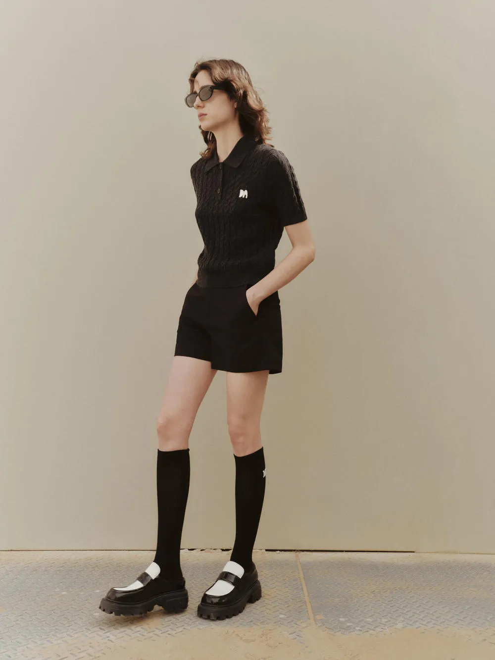 Wool Cable Knitted Top