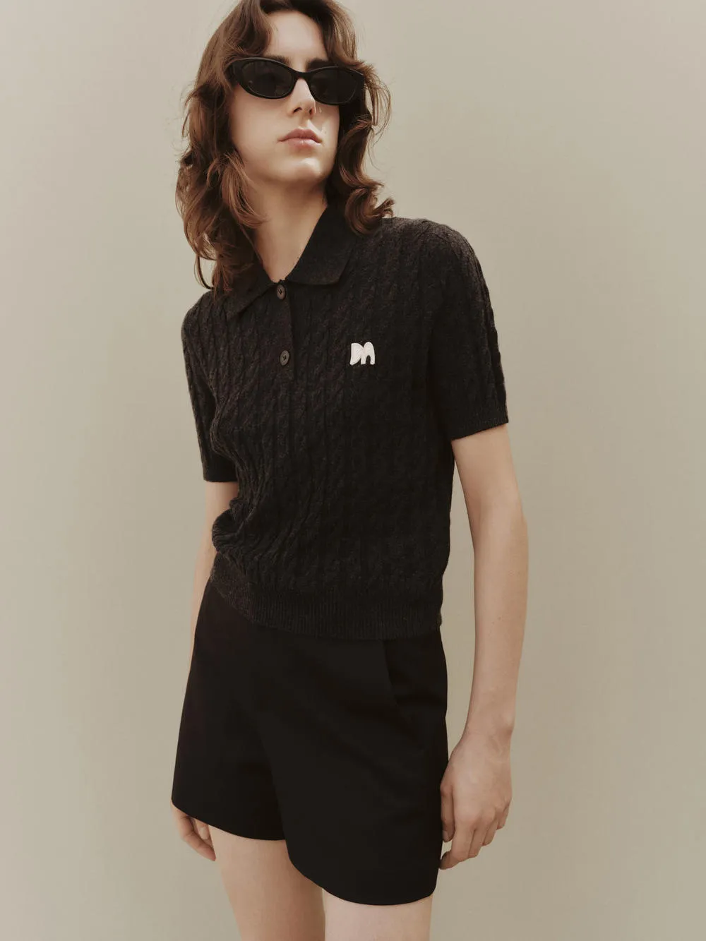 Wool Cable Knitted Top