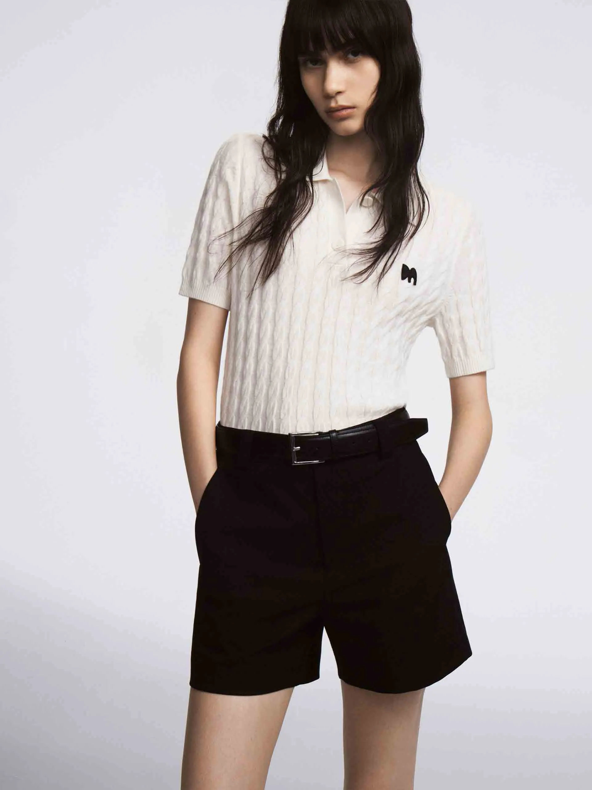Wool Cable Knitted Top