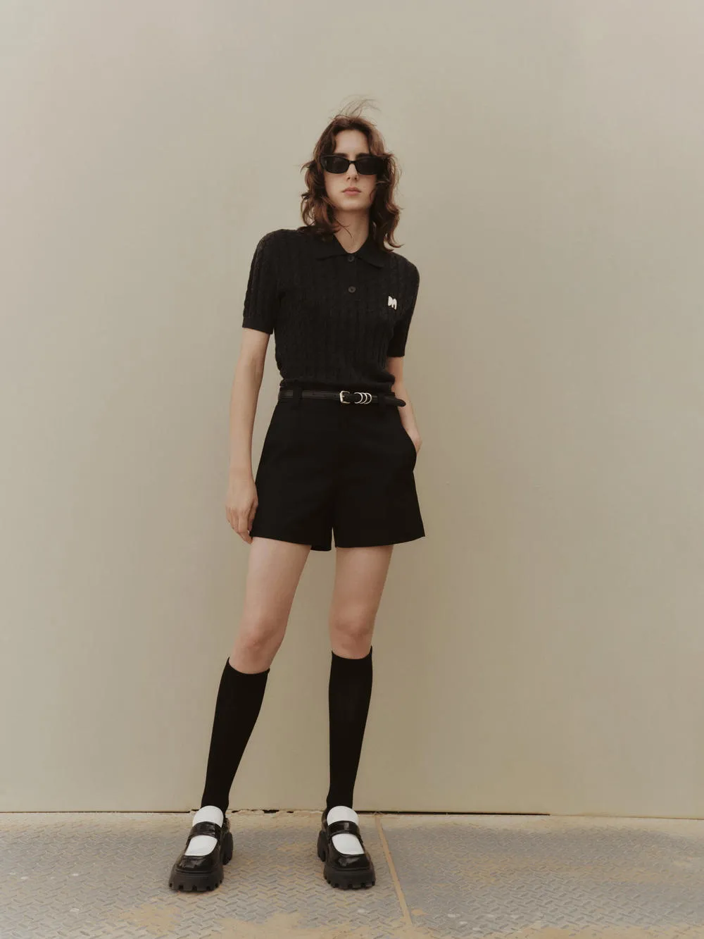 Wool Cable Knitted Top