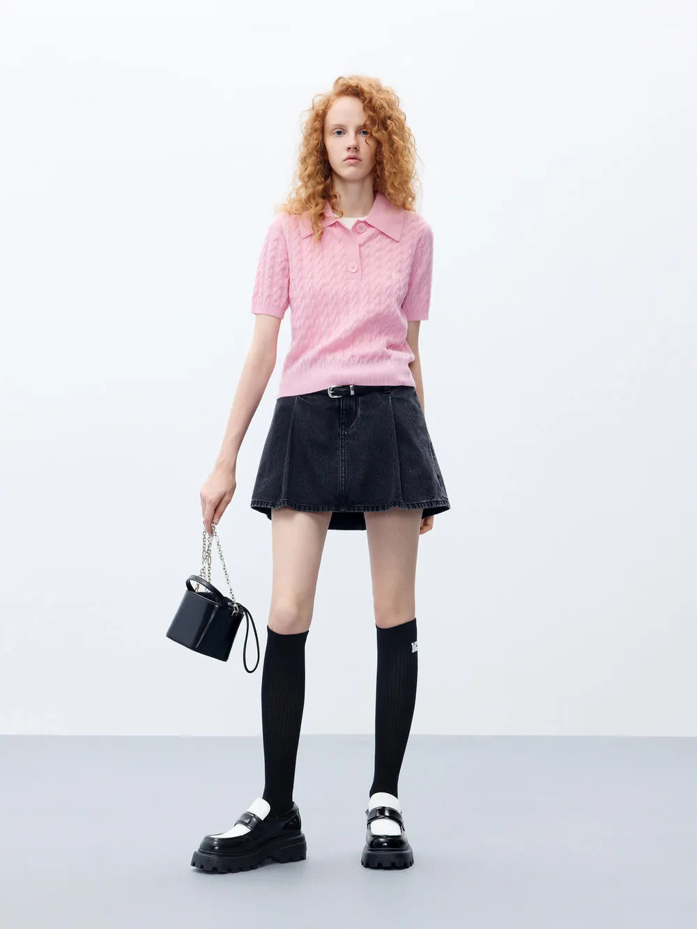 Wool Cable Knitted Top