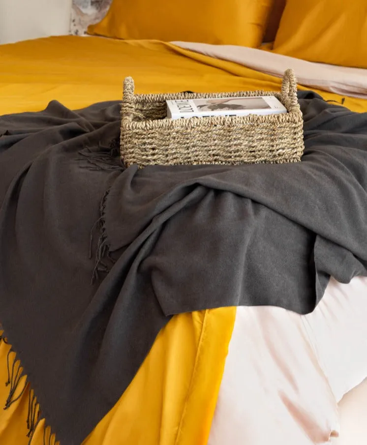 Woven Throw Blanket - Graphite