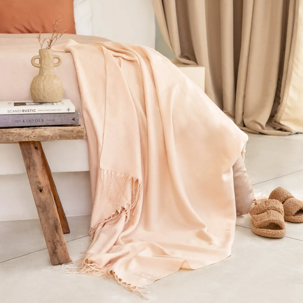 Woven Throw Blanket - Oat