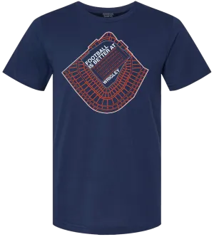 WRIGLEY FOOTBALL FIELD. (NAVY)