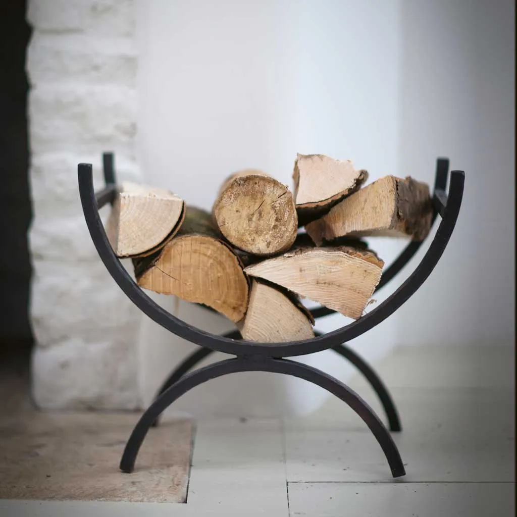 Wrought Iron Log Holder | Small