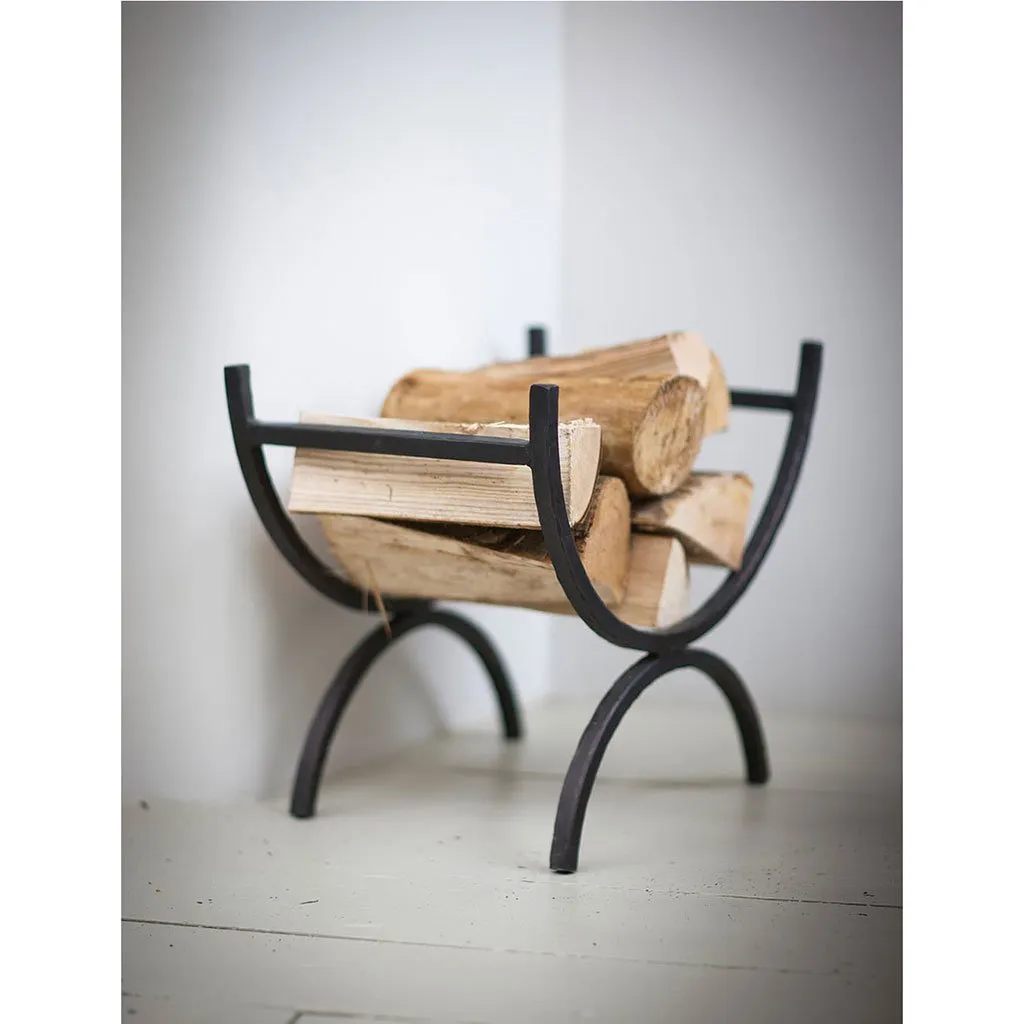 Wrought Iron Log Holder | Small