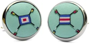 Yacht Club: Cufflinks - Seafoam